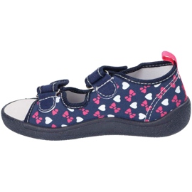 American Club Amerikai szandál papucs, bőr betéttel TEN19 / 22 Navy blue sötétkék 2