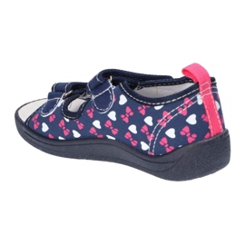 American Club Amerikai szandál papucs, bőr betéttel TEN19 / 22 Navy blue sötétkék 1