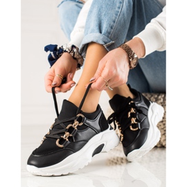 TRENDI Divatos cipők fekete 2