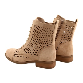 M.Daszyński Kötött áttört munkások Daszyński SA142-33 bézs 5