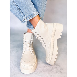 Costa Beige bokáig érő trekking tornacipő bézs 1