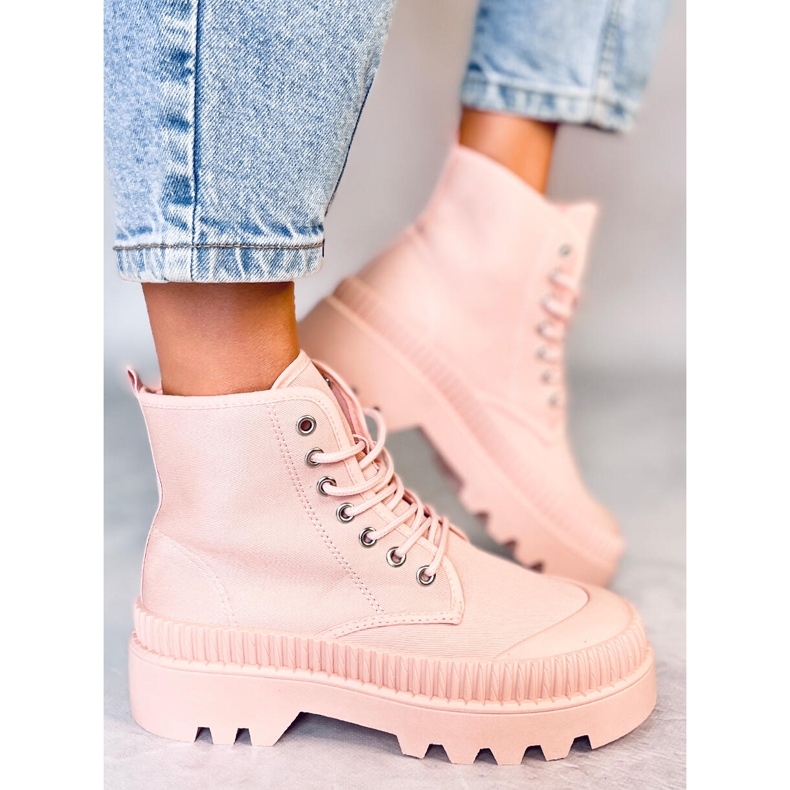 Costa Pink bokáig érő trekking tornacipő rózsaszín 1