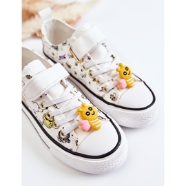 Vinceza Gyermek tornacipő tépőzáras fehér csipkével 2 Vinceza Gyermek tornacipő tépőzáras fehér csipkével 2