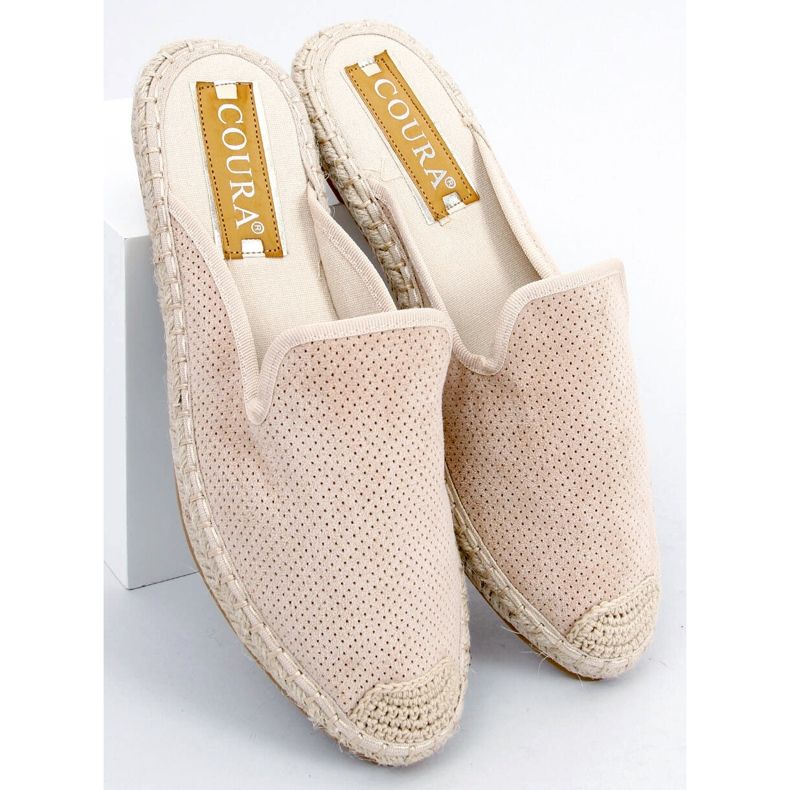 Carmen Beige női espadrilles papucs bézs 2