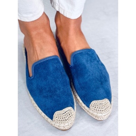 CARMEN Kék női espadrilles papucs 1