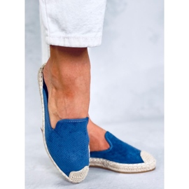 CARMEN Kék női espadrilles papucs 2