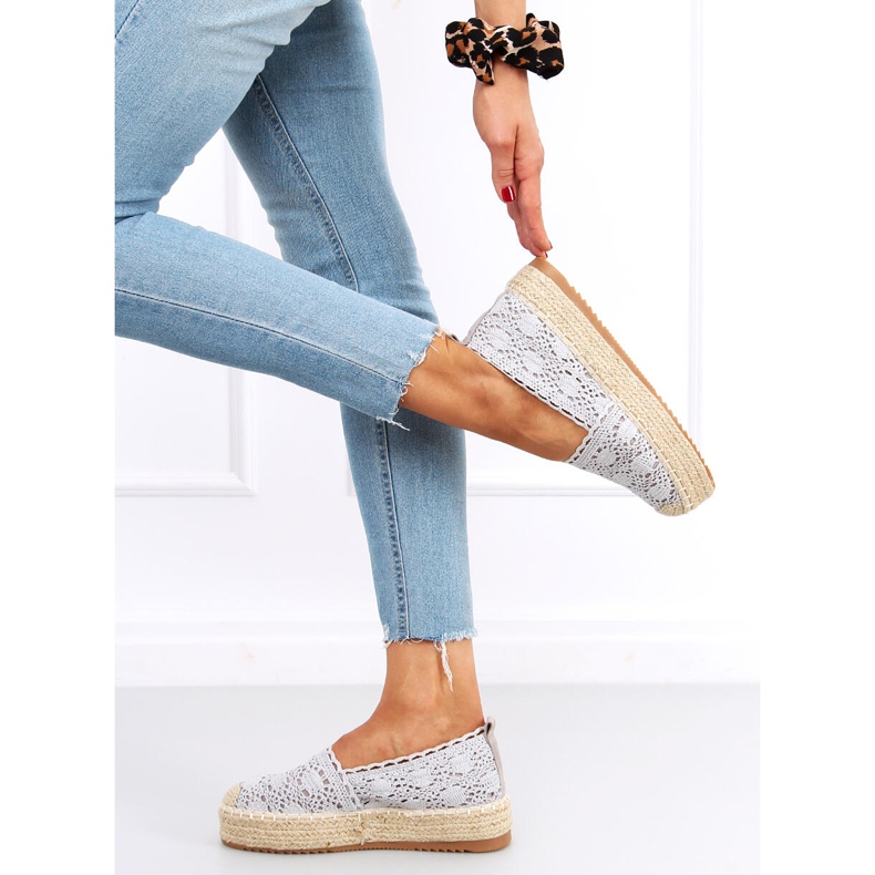 Alice Gray Lace Espadrilles szürke 1 Alice Gray Lace Espadrilles szürke 1