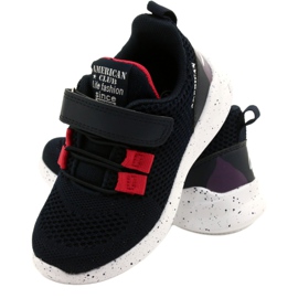 American Club RD13/22 Tépőzáras sportcipő, sötétkék 5