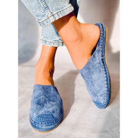 Színes espadrillák Marina Blue kék 1 Színes espadrillák Marina Blue kék 1