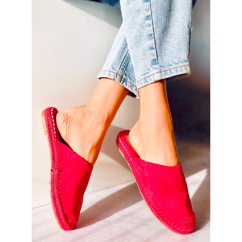 Színes espadrillák Marina Red piros 1