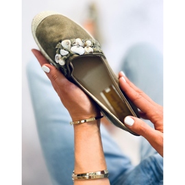 Lola zöld espadrillák kagylóval 1