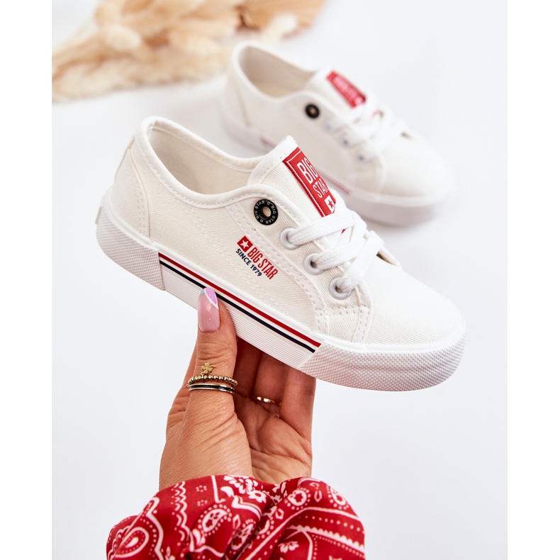 Gyermek alacsony tornacipő Big Star JJ374170 fehér 1