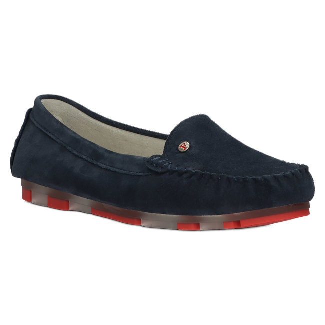 Bőr Loafers Filippo DP2037 / 22 NV RD Sötétkék piros 1