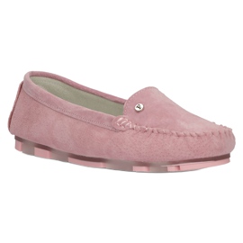 Bőr Loafers Filippo DP2037 / 22 PI Pink rózsaszín 6
