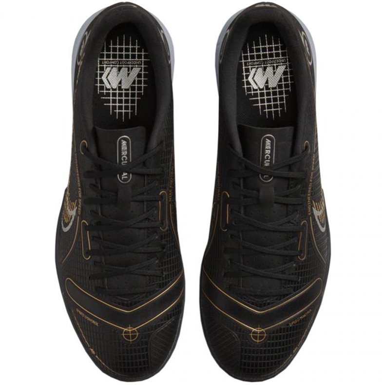 Nike Mercurial Vapor 14 Academy Ic M DJ2876 007 futballcipő fekete fekete 1
