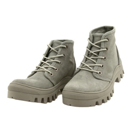 Magas bőr tornacipő Filippo DPT3523 / 22 GR Szürke 2