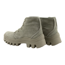 Magas bőr tornacipő Filippo DPT3523 / 22 GR Szürke 5