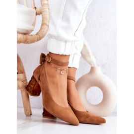 Velúr pumpák masnival Maciejka 05059-29 Barna 1