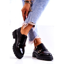 PL5 Bőr cipő csattal La.Fi Black Leonie fekete 3 PL5 Bőr cipő csattal La.Fi Black Leonie fekete 3