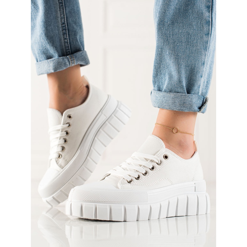 W. Potocki Cipők a Potocki Platformon fehér 2