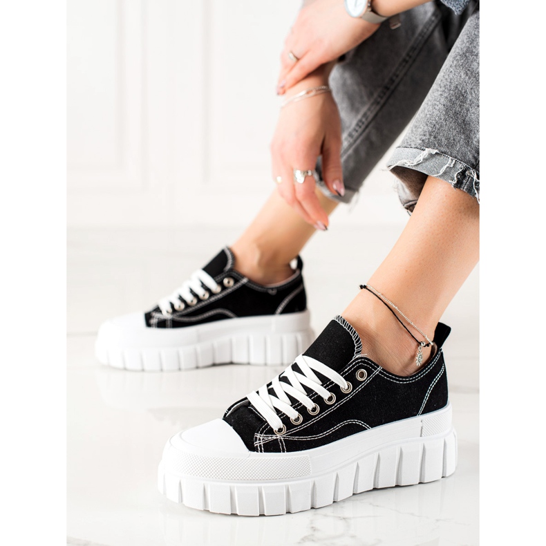 W. Potocki Cipők a Potocki Platformon fekete 1