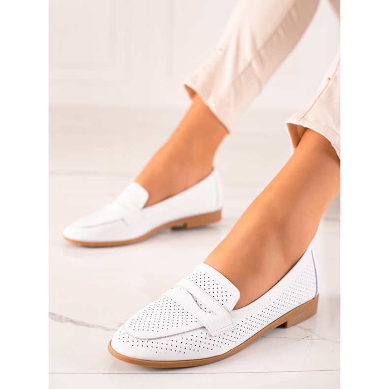 Goodin Áttört bőrbordák fehér 1