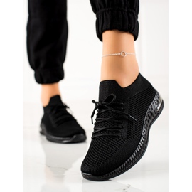 TRENDI Könnyű sportcipő fekete 2