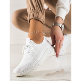 TRENDI Alkalmi sportcipő fehér 2