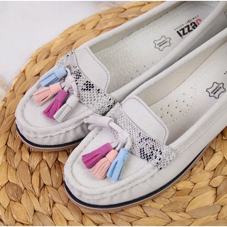 Evento Szürke mokaszin rojtokkal Jezzi W JEZ328B 2