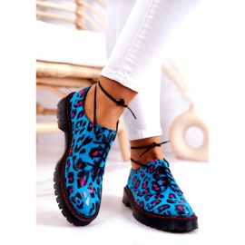 Női Oxfords Maciejka 04087-47 bőrcipő, kék sokszínű 2 Női Oxfords Maciejka 04087-47 bőrcipő, kék sokszínű 2