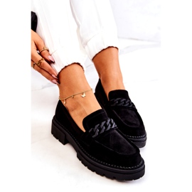 PL5 Velúr Loafers La.Fi Black Sapphira fekete 1