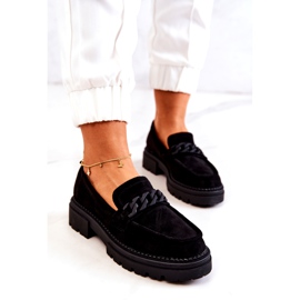 PL5 Velúr Loafers La.Fi Black Sapphira fekete 3