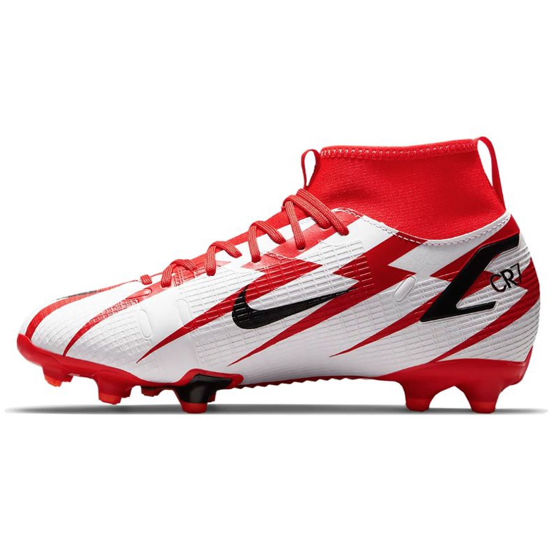 Nike Superfly 8 Academy CR7 Mg Jr DB2672-600 futballcipő narancs és vörös 2