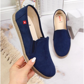 Az espadrillák a Big Star W JJ276003 sötétkék színűre csúsztathatók 1