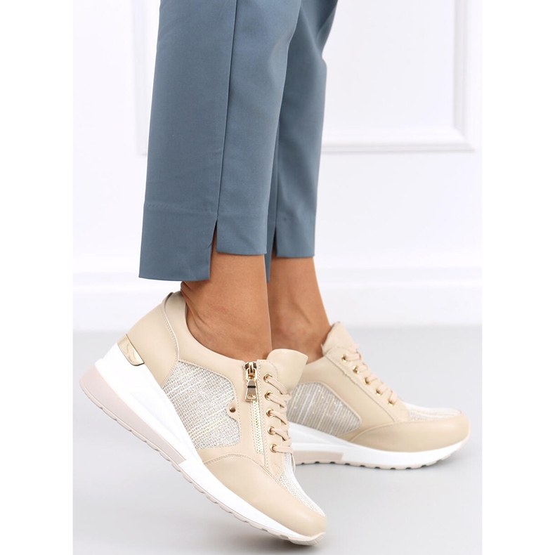 Bézs Wedge Sneakers Nasto Nude 2