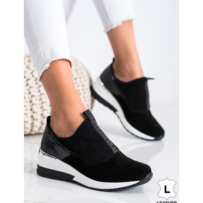 Filippo Csúszós bőr cipők fekete 1 Filippo Csúszós bőr cipők fekete 1