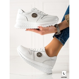 Filippo Klasszikus bőr tornacipő fehér 1