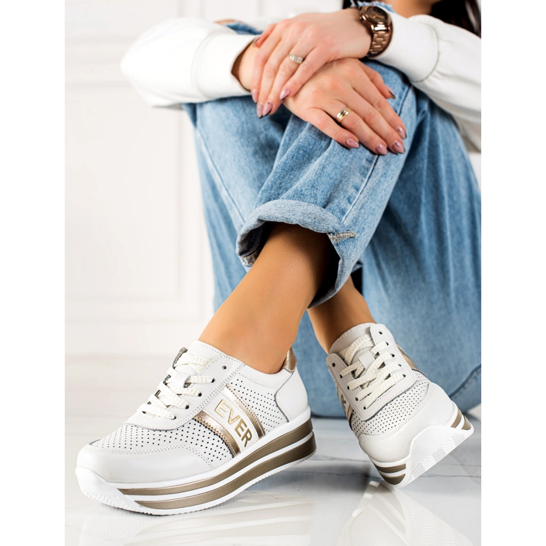 Filippo Ever Bőr Sportcipő fehér 1