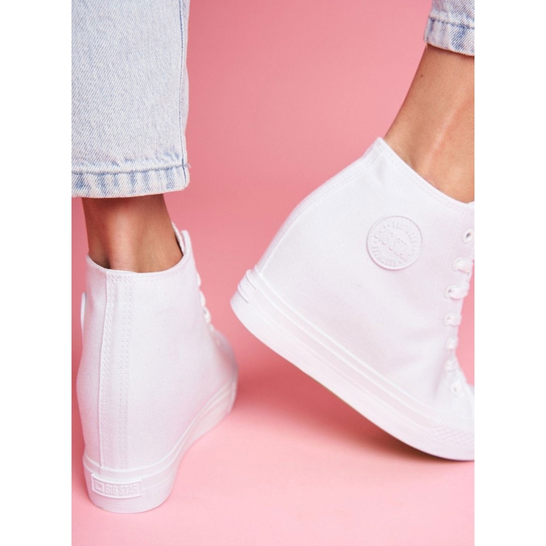 Női cipők Big Star White FF274A192 fehér 1
