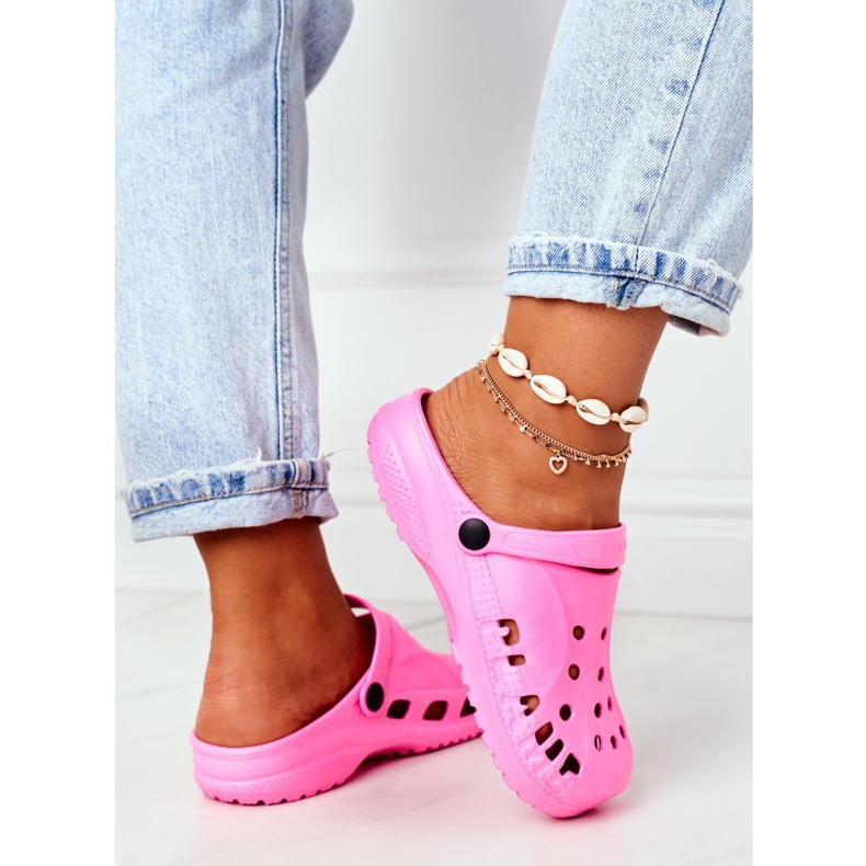 Flameshoes Női papucs Pink Light Crocs Eva rózsaszín 4