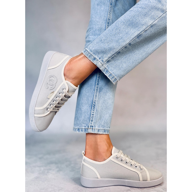 Szürke Trest Szürke chanelki tornacipő 2