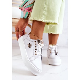 FILIPCZYK Bőr Sportcipő Fehér Bellisia Platformon 2