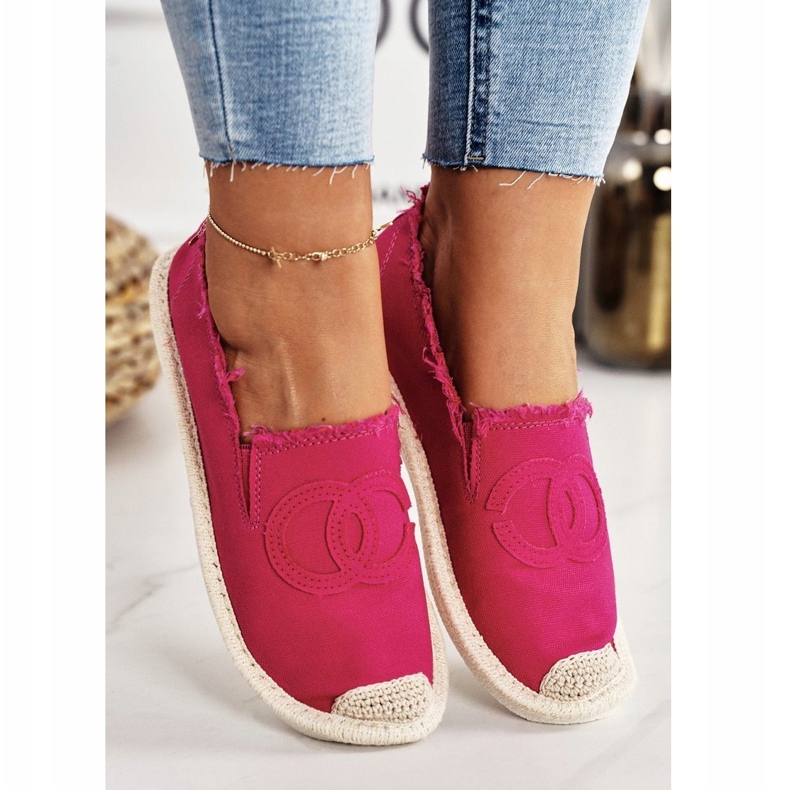 PS1 Klasszikus női espadrilles Fuchsia Flaure rózsaszín 2