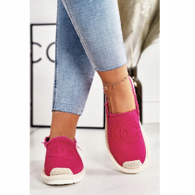 PS1 Klasszikus női espadrilles Fuchsia Flaure rózsaszín 3