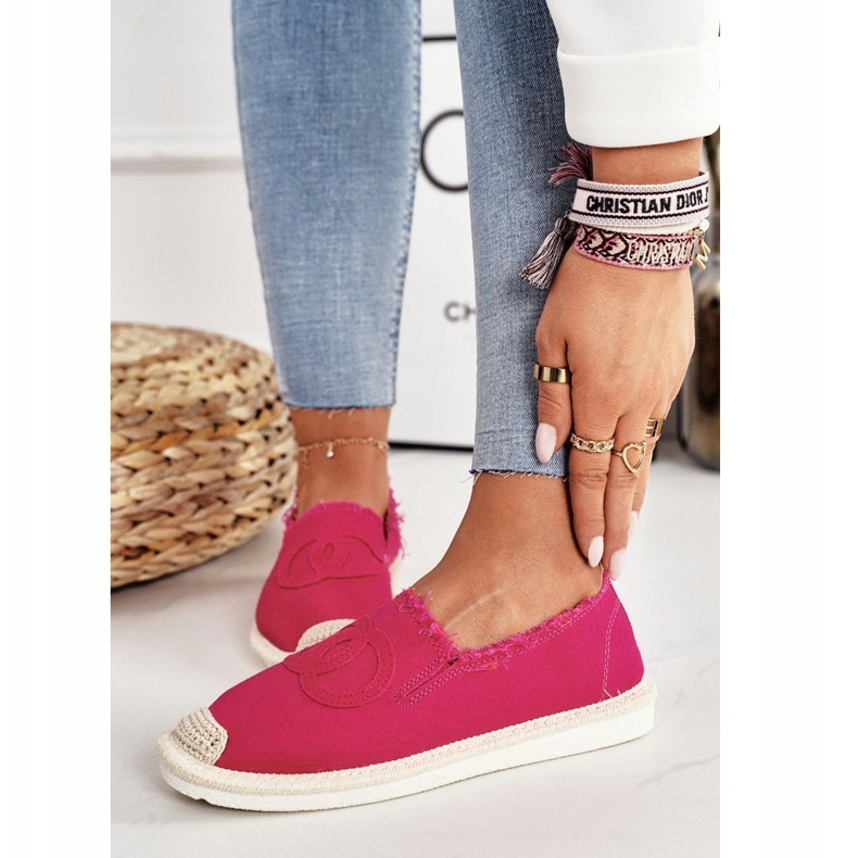 PS1 Klasszikus női espadrilles Fuchsia Flaure rózsaszín 4