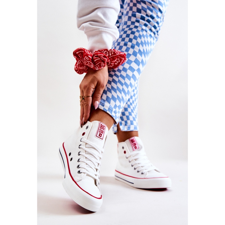 Magas szárú tornacipő Big Star JJ274127 fehér 1