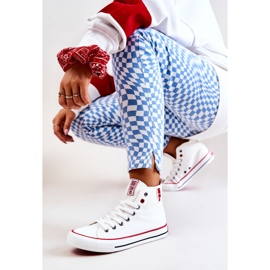 Magas szárú tornacipő Big Star JJ274127 fehér 2