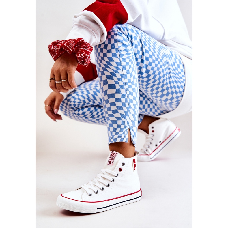 Magas szárú tornacipő Big Star JJ274127 fehér 2