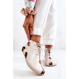 Maciejka 03426-25 Világos bőrcsizma Világos bézs 1