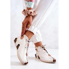 Maciejka 03426-25 Világos bőrcsizma Világos bézs 2